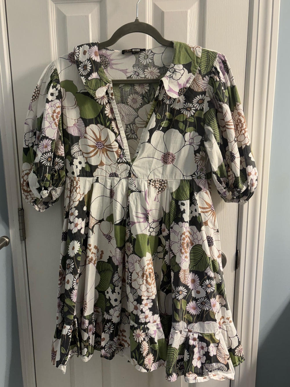 Maje 70s Floral Print Dress